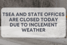 TSEA and State Offices Closed due to weather